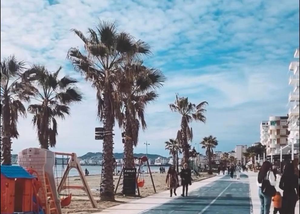 Durres Strand Direkt Am Meer Εξωτερικό φωτογραφία